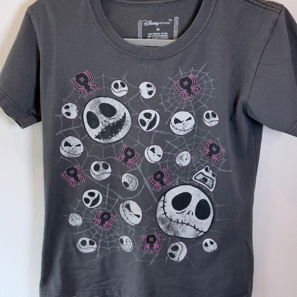 Disney Store Nightmare Before Christmas Jack Skellington Organic Cotton Tee M